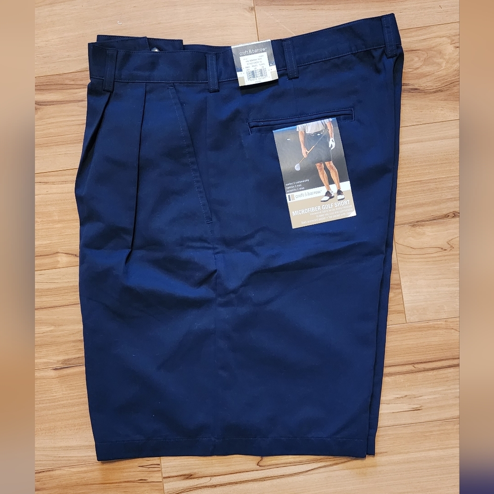 CROFT & BARROW MICROFABRIC GOLF SHORT SIZE 38 COLOR BLUE